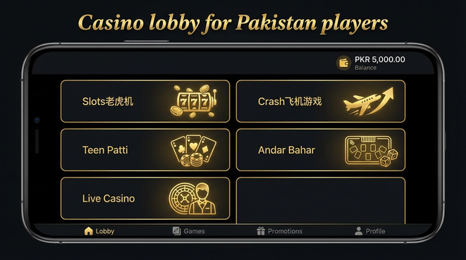 Lobby view of daulat777 for Pakistan users - 4